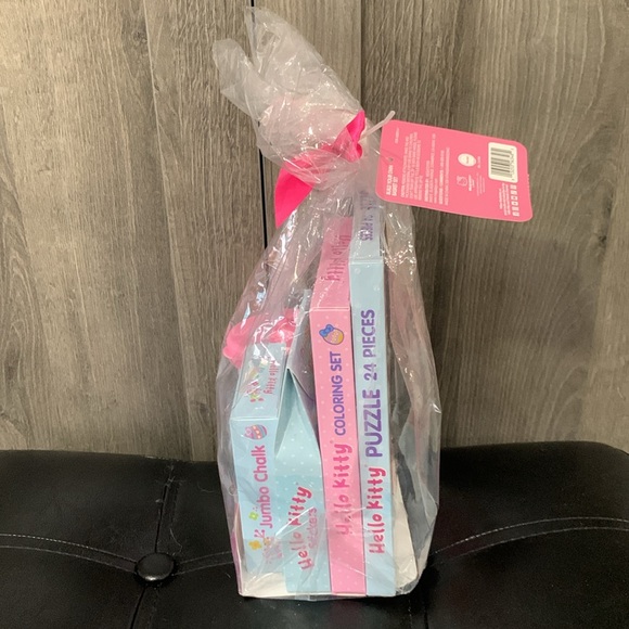 New Hello Kitty Pastel Pink & Blue Build Your Own Gift Basket 5 Piece Set - Picture 9 of 11